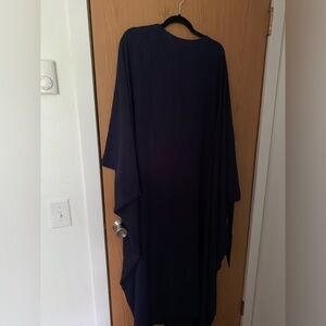 Navy blue butterfly abaya